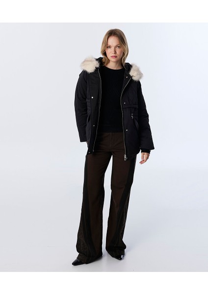 Suni Kürk Yakalı Mont TW6250012218001 fırsatları