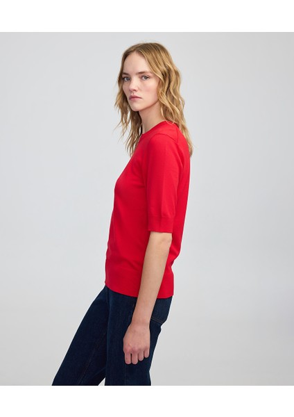 Bisiklet Yaka Basic Triko IW6250050354034 modelleri