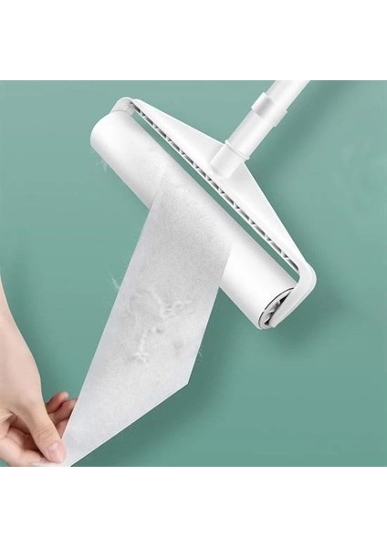 Pratik Temizlik Için Yapışkanlı Tüy Rulosu 24 cm Teleskopik Uzayabilen Saplı 2 Yedekli indirimleri