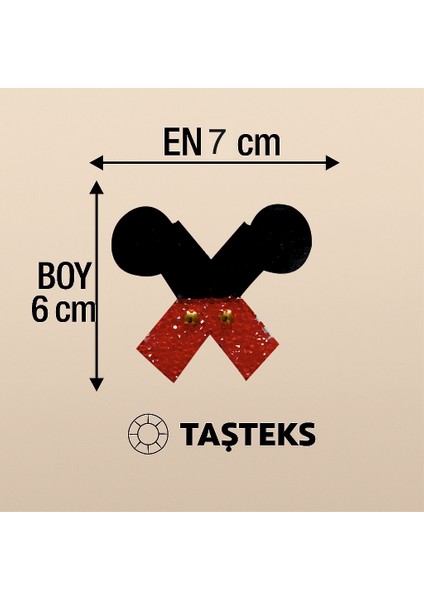 Taşlı Ütülenebilen Veya Sticker Olarak Kullanılabilen ' Mickey x ' Harfi
