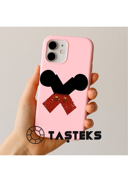 Taşlı Ütülenebilen Veya Sticker Olarak Kullanılabilen ' Mickey x ' Harfi modelleri
