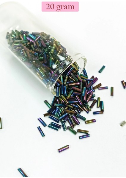 Uzun Boru Kesme Boncuk Çap 2mm Uzunluk 10 mm - 4 Renk - Toplam 80 Gram - BNC427 fırsatları