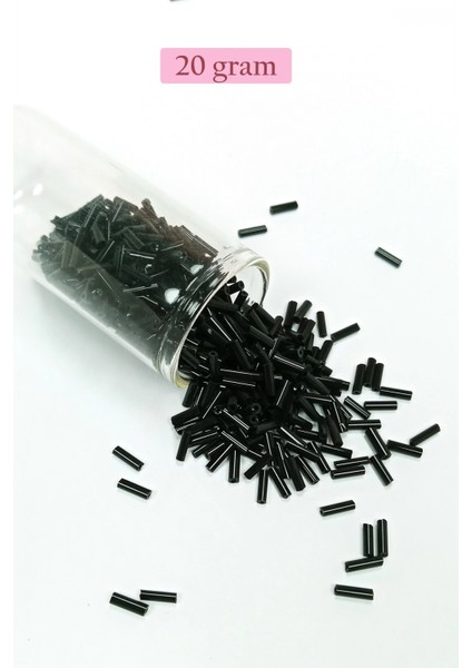 Uzun Boru Kesme Boncuk Çap 2mm Uzunluk 10 mm - 4 Renk - Toplam 80 Gram - BNC430 fiyatları