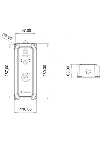 11 / 22 Kw Pro Mobile Araç Şarj Cihazı Aleti 5 Metre BEV-2331-0001 fiyatları