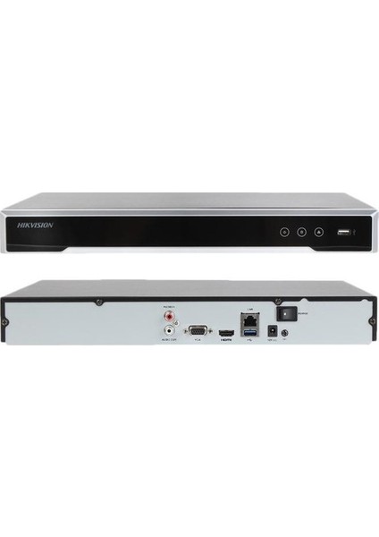Hıkvısıon DS-7616NI-Q2 8mpix, H265+, 16KANAL Video, 2 Hdd, UHD 4K 2160P Kayıt, 80-160MBPS Bant Genişliği, Nvr