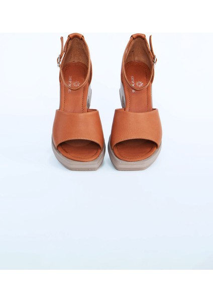 Kadın Topuklu Ayakkabı Z395001-TABA fırsatları