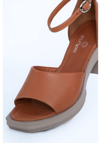 Kadın Topuklu Ayakkabı Z395001-TABA indirimleri