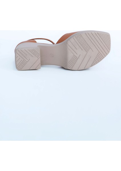 Kadın Topuklu Ayakkabı Z395001-TABA