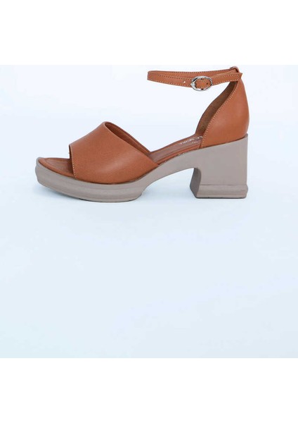 Kadın Topuklu Ayakkabı Z395001-TABA
