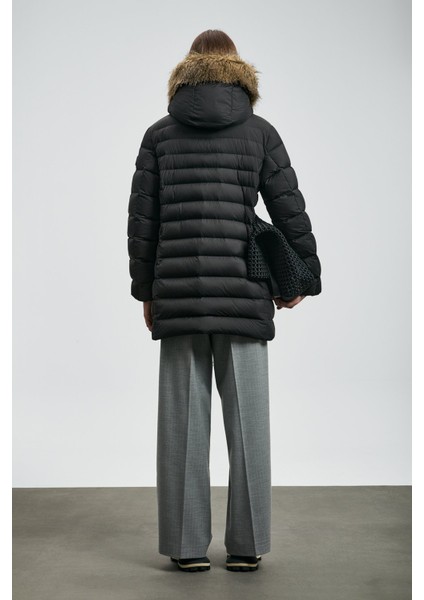 Kadın Elıt Kaz Tüyü Mont 122120049 Siyah fırsatları