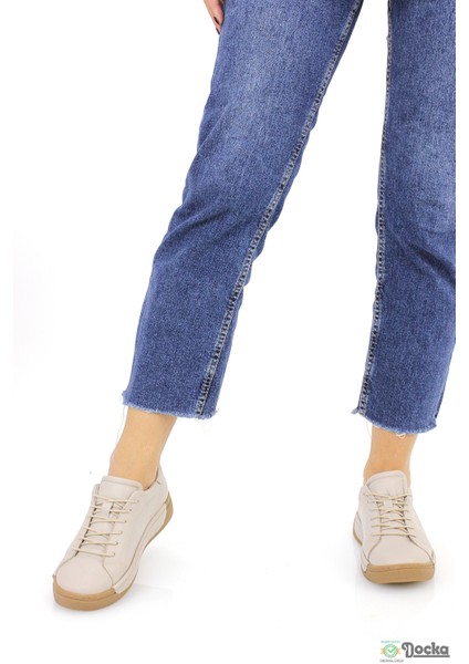 Kadın Ortopedik Hakiki Deri Spor Tarz Günlük Ayakkabı M26/KA260