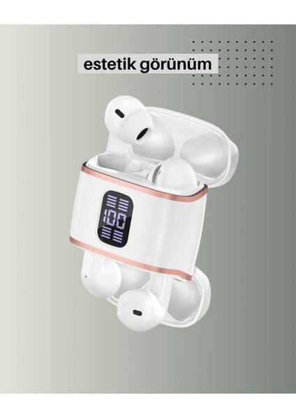 Çift Kulaklıklı Bluetooth Kulaklık – 4 Adet, Anc-Enc, Şarj Kutulu, Dijital Göstergeli fırsatları