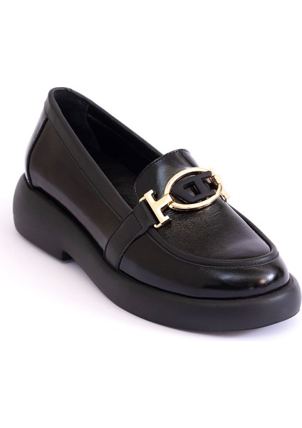 Hakiki Deri Loafer Kadın Ayakkabısı 25KWSCL030 fırsatları