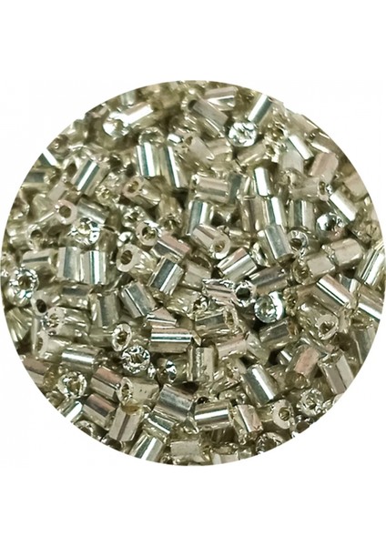 Kesme Cam Boncuk 2mm - 60 Gram - Parlak Gümüş - BNC376 fiyatları