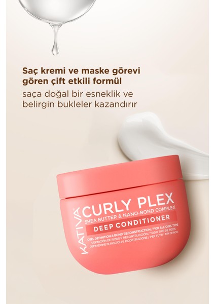 Curly Plex Bukle Belirginleştirici Saç Kremi ve Maske 450 ml fırsatları