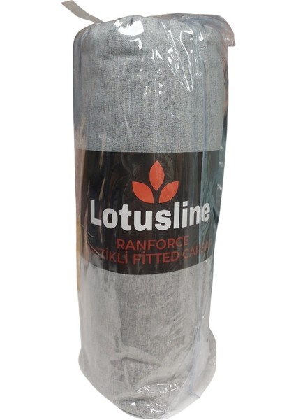 Ranforce Fitted Lastikli Battal Çift Kişilik Çarşaf Seti (180X200+30)-GRI fiyatları