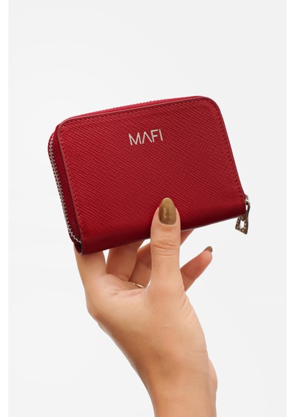 Mavi Lume Hakiki Deri Fermuarlı Kırmızı Cüzdan indirimleri