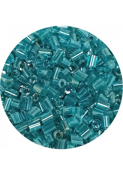 Kesme Cam Boncuk 2mm - 60 Gram - Şeffaf Turkuaz - BNC364 fiyatları