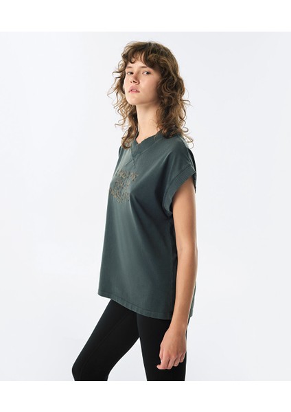 Sloganlı Oversıze Tişört TW6250070095036 modelleri