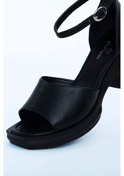 Kadın Topuklu Ayakkabı Z395001-SIYAH indirimleri