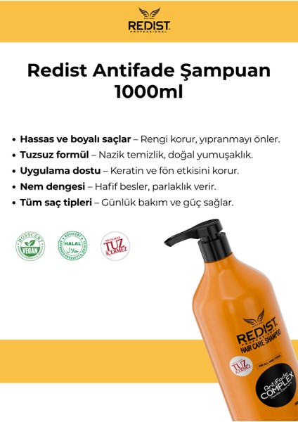 Tuzsuz Şampuan 1000 ml | Hassas ve İşlem Görmüş Saçlar İçin Onarıcı Bakım fiyatları