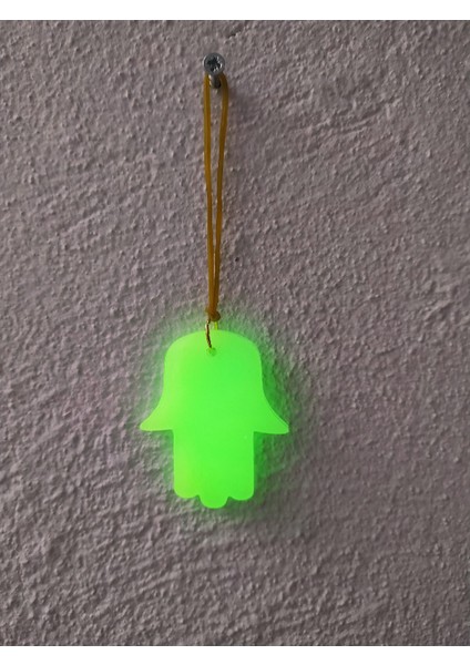 Fatma Ana Eli Karanlıkta Parlayan Fosforlu Dikiz Aynası Asma Süsü Islami Aksesuar modelleri