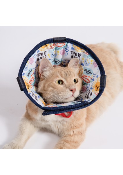 Elizabeth Yakalık Kedi – Renkli ve Siyah, Rahat ve Ayarlanabilir Koruma Boyunluğu Kedi Yakalık