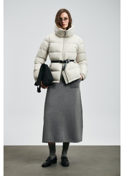 Kadın Flash Kaz Tüyü Mont 122120044 Ekru fiyatları