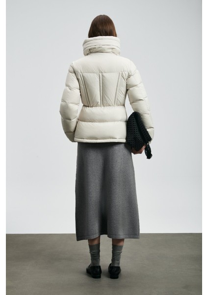 Kadın Flash Kaz Tüyü Mont 122120044 Ekru fırsatları