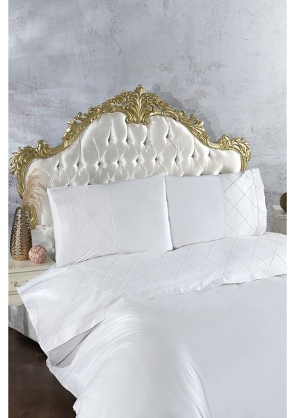 Makber Pikolu Nervürlü Çeyizlik Nevresim Takımı Krem fiyatları