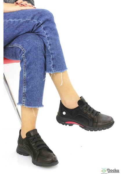 Kadın Kışlık Spor Tarz Ortopedik Hakiki Deri Bağcıksız Ayakkabı M26/KA3465 fiyatları