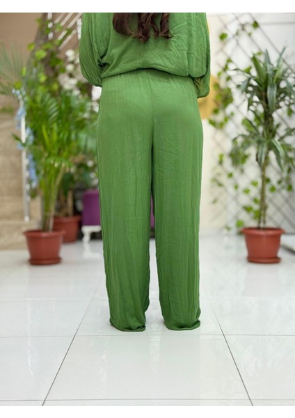 VL3015 Yüksek Bel Basic Vual Pantolon Haki fırsatları