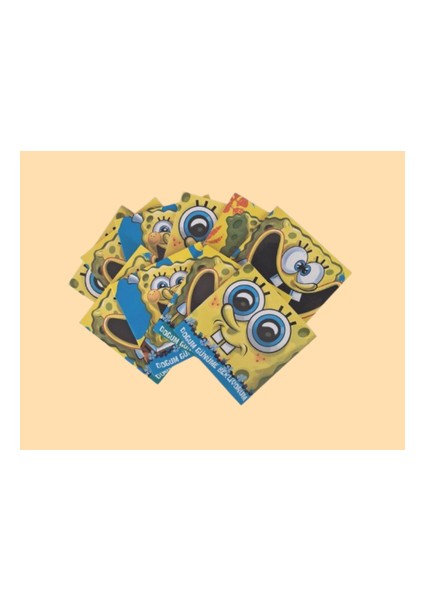 Doğum Günü Davetiye Seti Süngerbob Karepantolon 10 Kart + 10 Zarf fırsatları