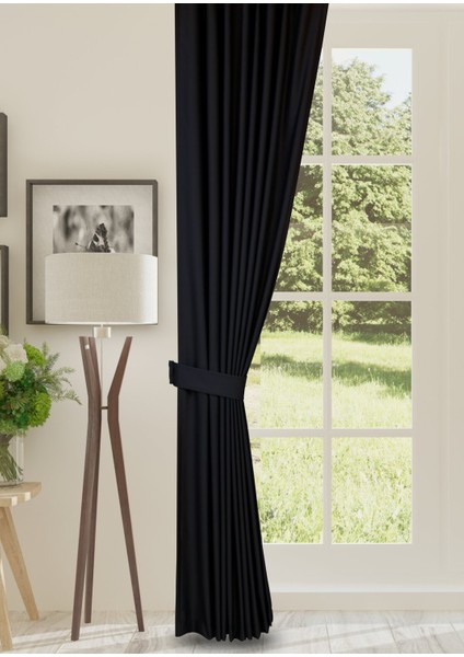 Blackout Işık Geçirmez Fon Perde Pilesiz Ekstraforlu Yüksek Kaliteli Karartma Güneşlik (SİYAH) fiyatları