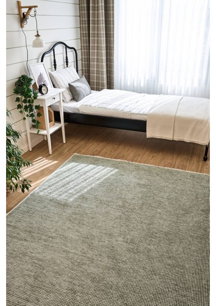 2416 Su Yeşili - Akrilik Dokuma Halı | Düz Renk Saçaklı Model fırsatları