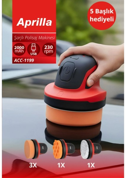 ACC-1199 Şarjlı Polisaj Makinesi