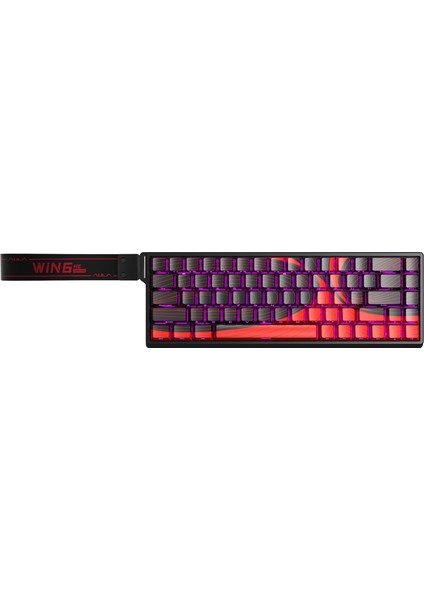 Win68 He Max Manyetik Klavye Rapid Trigger Wing Chun Switch 8000Hz RGB TKL Hot Swap Oyuncu Klavyesi Kırmızı modelleri