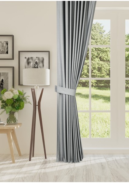 Blackout Işık Geçirmez Fon Perde Pilesiz Ekstraforlu Yüksek Kaliteli Karartma Güneşlik (AÇIK GRİ) fiyatları