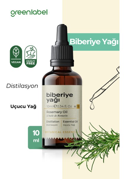 Biberiye Yağı %100 Doğal ve Saf 10ML