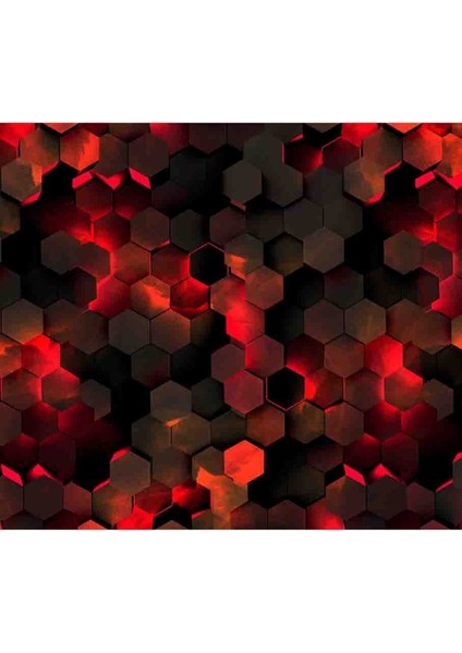 Altıgen Petek Desenli Silinebilir Tekstil Duvar Kağıdı modelleri