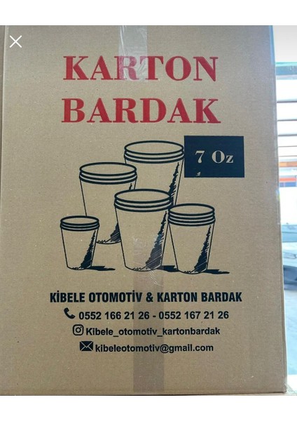 Karton bardak 7 oz