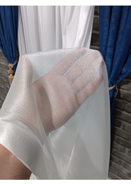 Tül Perde Şefaf Parlak 1/3 Pileli Yıkanabilir Tüm Odalara Uygun