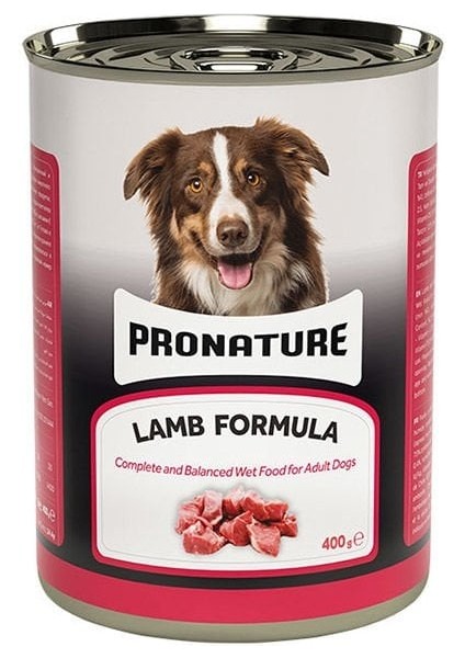 Pronature Kuzu Etli ve Pirinçli Parça Etli Yetişkin Köpek Konservesi 400 gr fiyatları