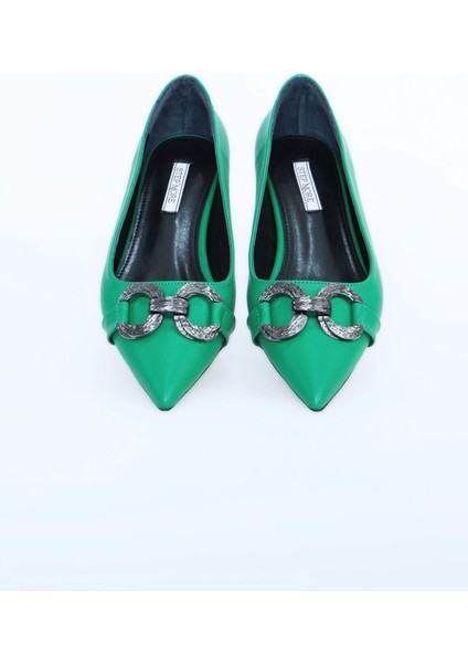 Kadın Babet Ayakkabı Z711600-YEŞIL