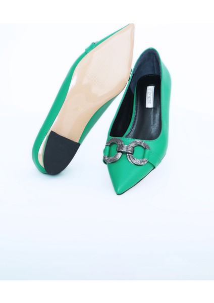 Kadın Babet Ayakkabı Z711600-YEŞIL fırsatları