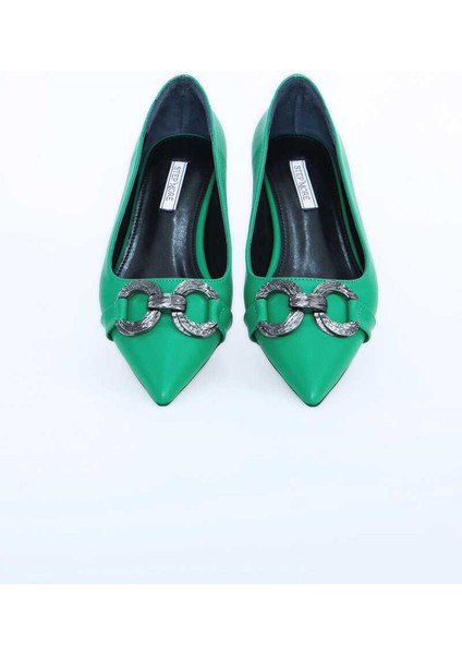 Kadın Babet Ayakkabı Z711600-YEŞIL