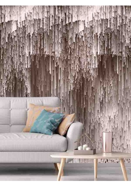 Duvar Kağıdı 3 Boyutlu Sarkık Çizgi Desenli Isı ve Ses Yalıtımlı Sağlıklı Duvar En x Boy fiyatları