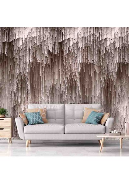 Duvar Kağıdı 3 Boyutlu Sarkık Çizgi Desenli Isı ve Ses Yalıtımlı Sağlıklı Duvar En x Boy modelleri