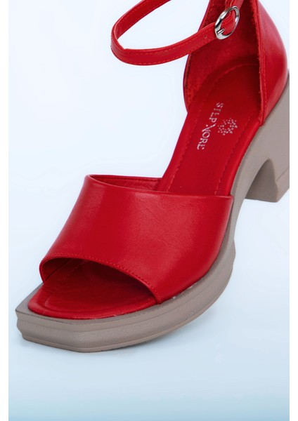 Kadın Topuklu Ayakkabı Z395001-KRIMIZI fırsatları