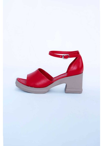 Kadın Topuklu Ayakkabı Z395001-KRIMIZI